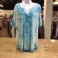 OSO Size XL Blue White Preloved Blouse SS