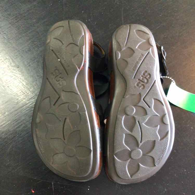 SAS Size 6.5 Black Sandals