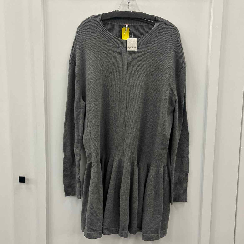 Free People Size S Gray Sweater