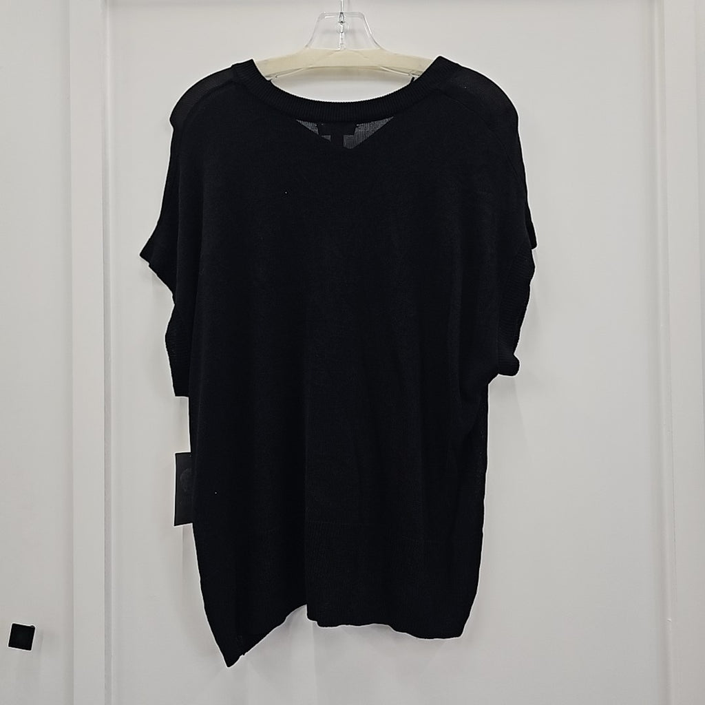 Vince Camuto Size L Black Sweater