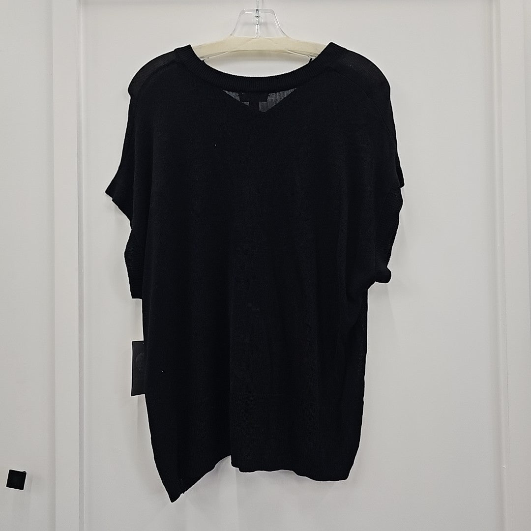 Vince Camuto Size L Black Sweater