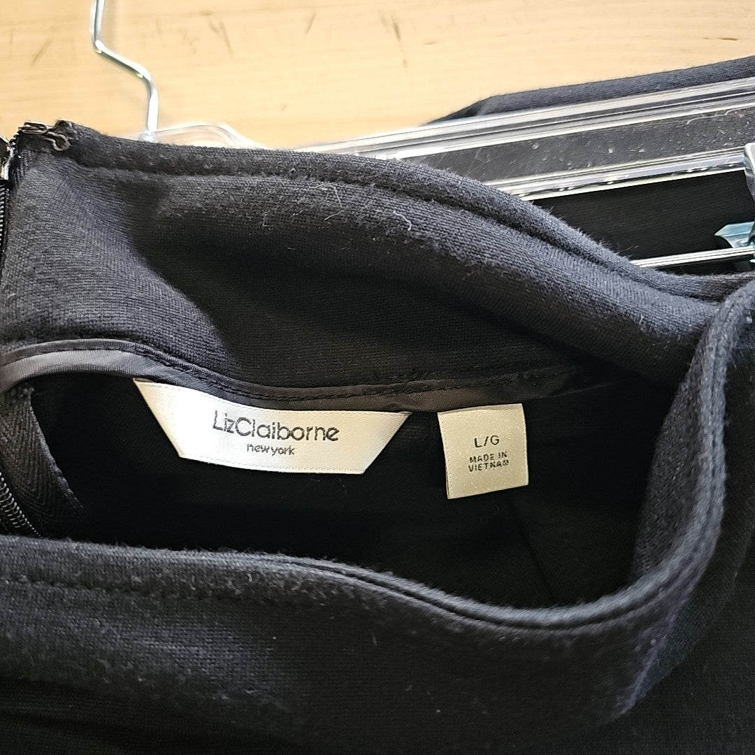 Liz Claiborne Size L Black Preloved Skirt