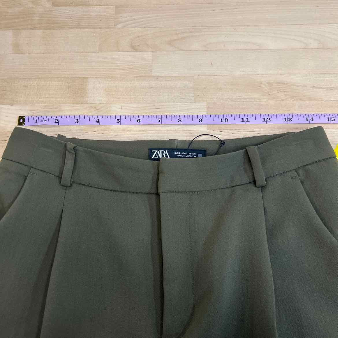 zara Size S Moss Preloved Pants