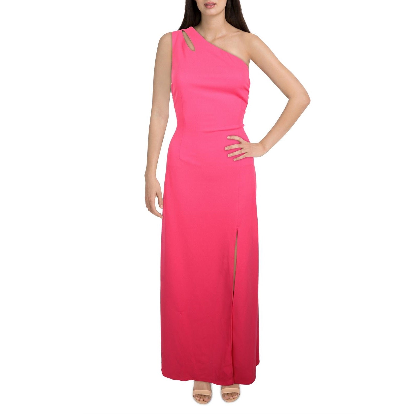 Ava + Esme Size XL Pink  One Shoulder Long Evening Dress NWT