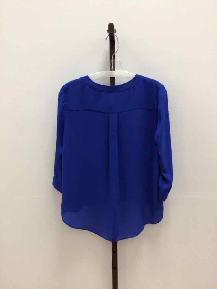 Cremieux Size S Blue Preloved Blouse LS