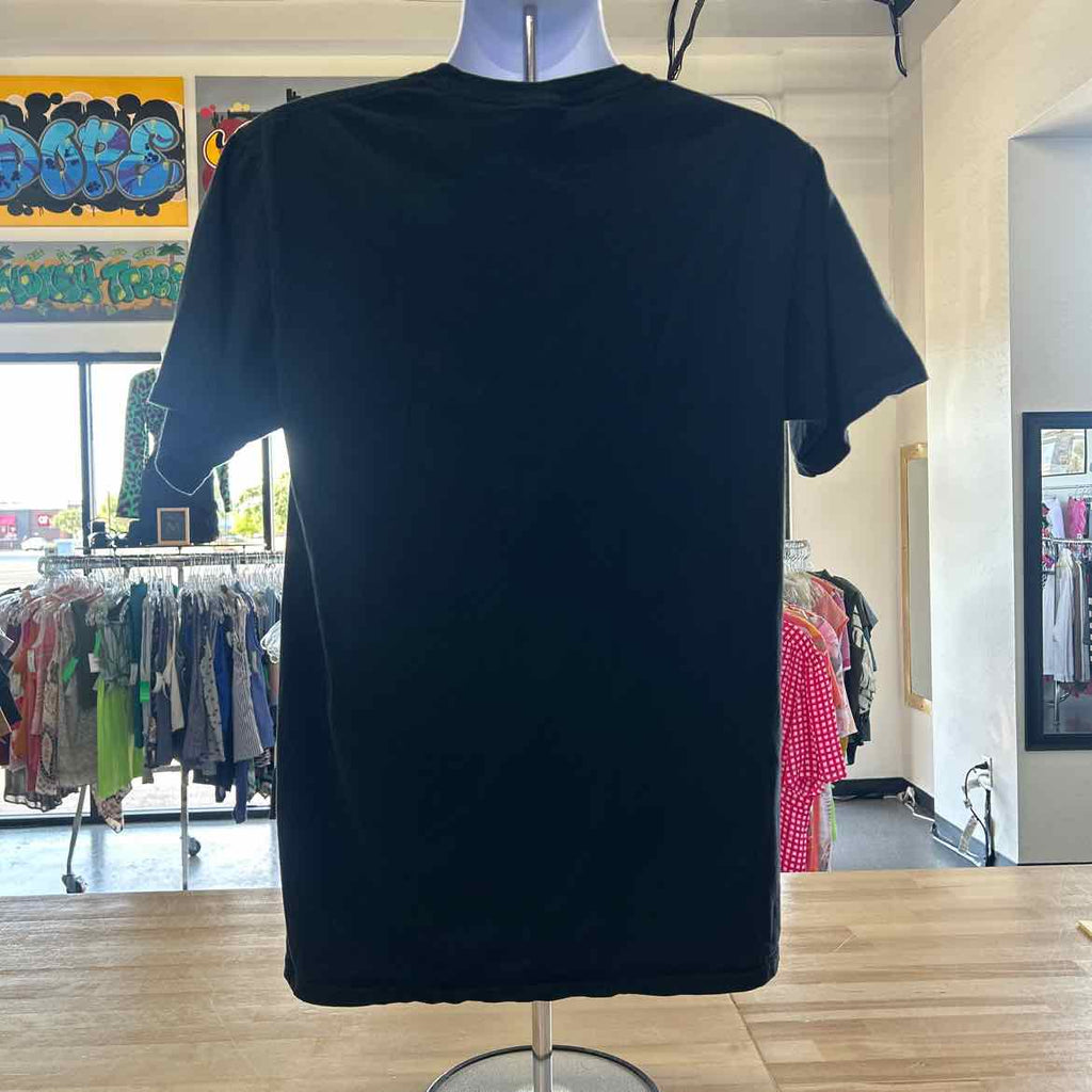 Port & Co. Size L Black Preloved T-Shirt SS