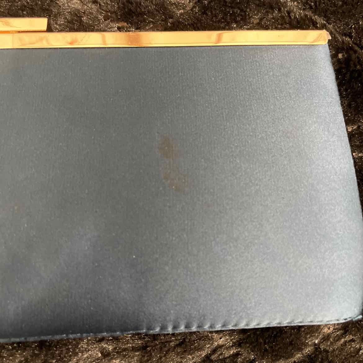 I.N.C. International Concepts Kelsie Small Clutch NavyGold NO SIZE