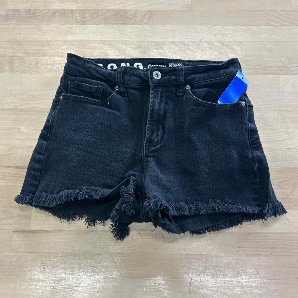 SONG Women Size 9 Black Denim Preloved Shorts