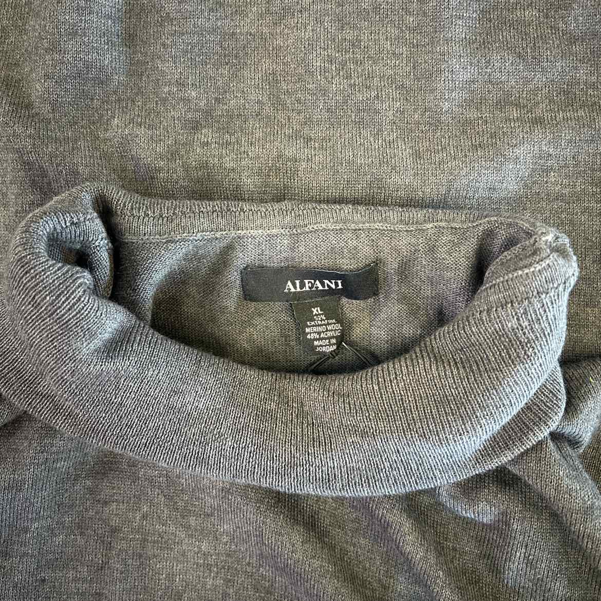 Alfani Size XL Grey New MENS Sweater