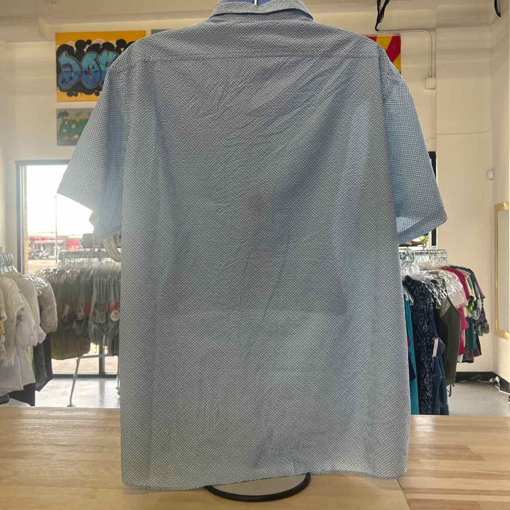 Cremieux Size XXL Light Blue Preloved MENS Short Sleeve Shirt