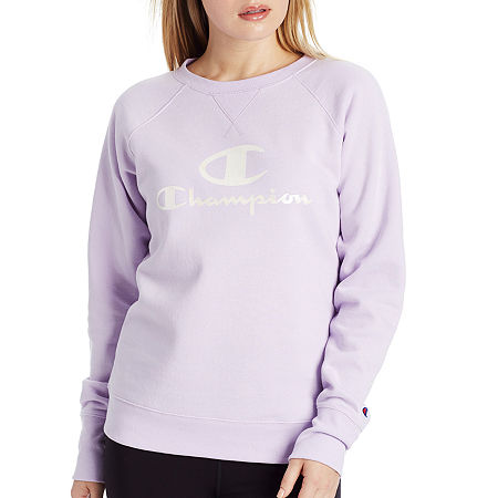 Champion Women's Powerblend Boyfriend Graphic Crewneck Sweatshirt