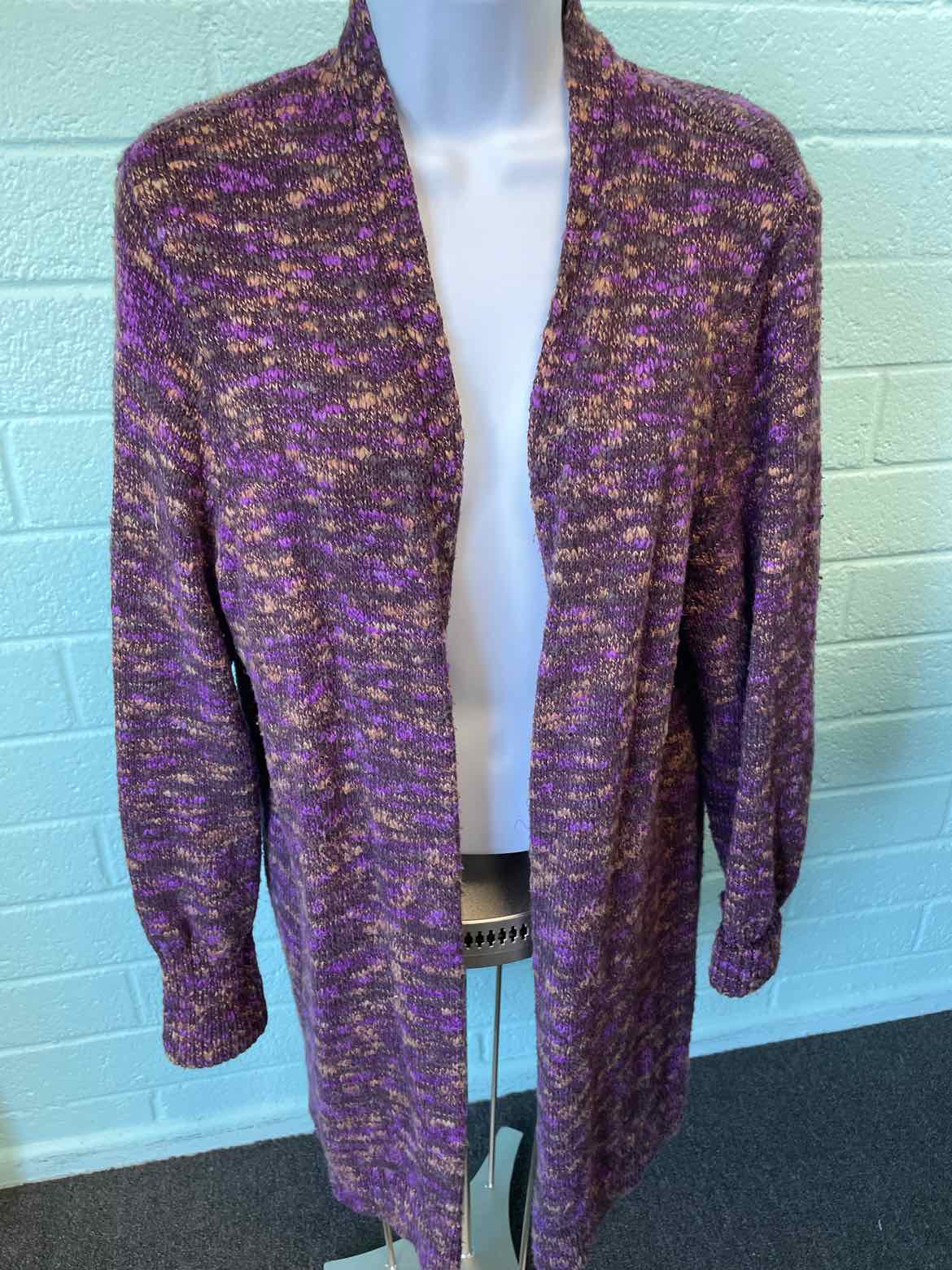 J Jill Size L Purple/Brown Duster