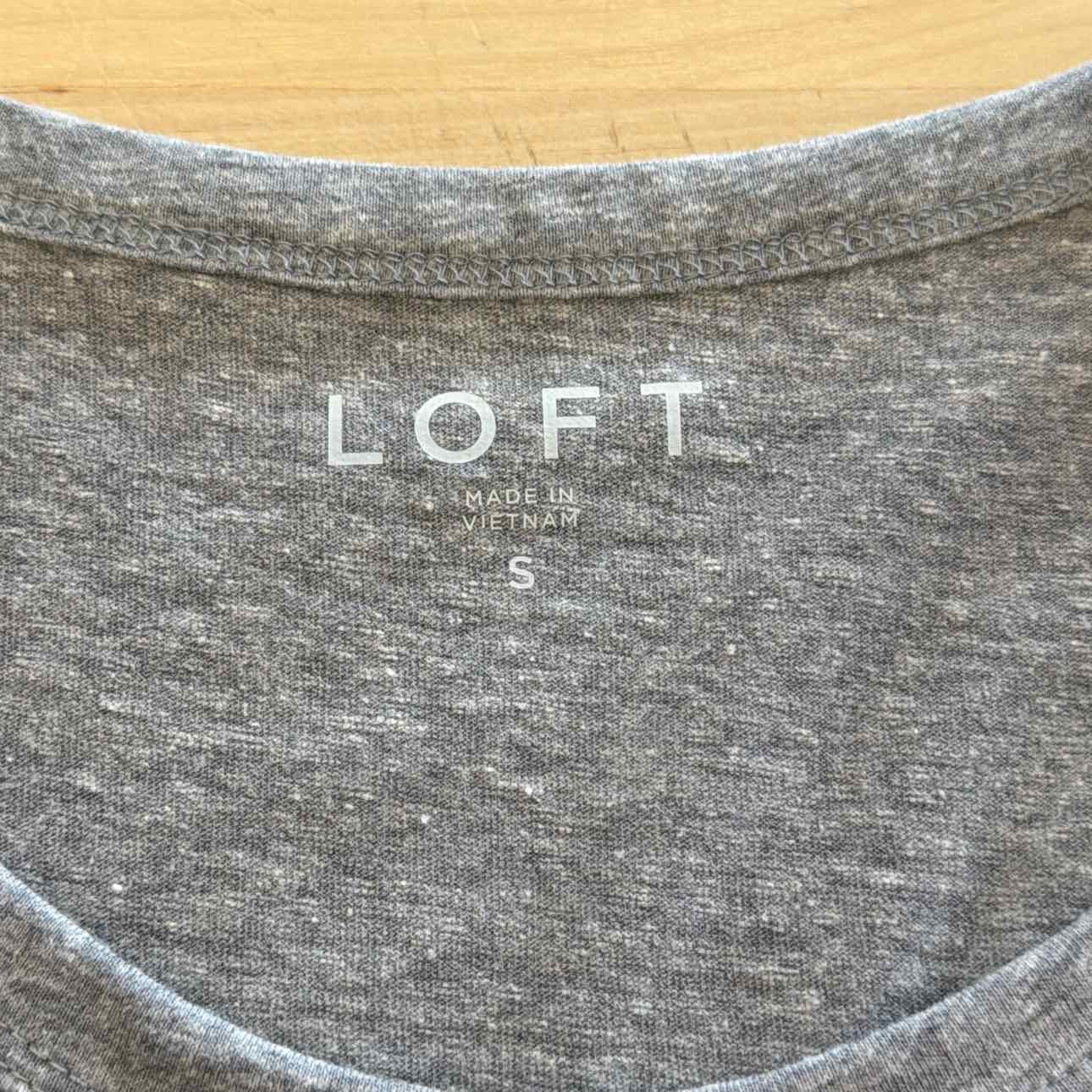 Loft Size S Gray Preloved Shirt