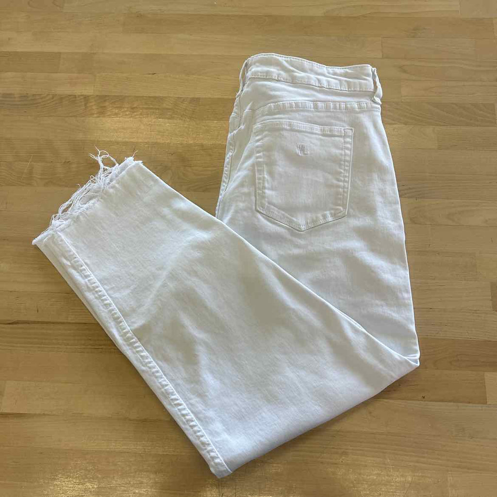 Size 30 White Denim Preloved Jeans