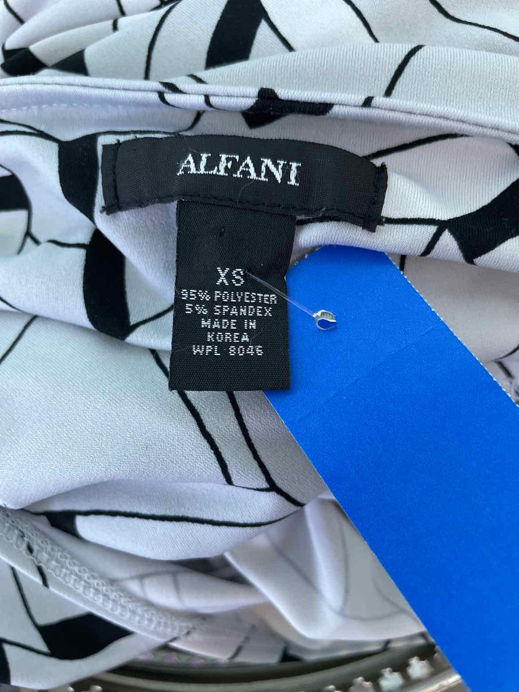 Alfani Size XS Gray Print Blouse