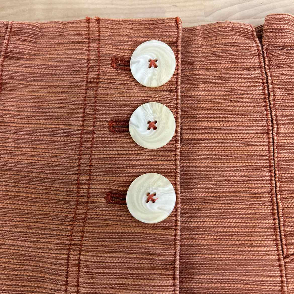 Free People Size 8 Orange Preloved Skirt