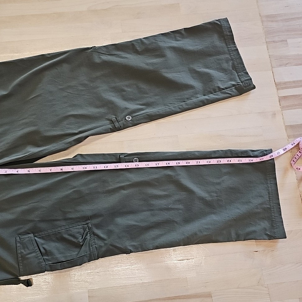 Columbia Size 14 Green Athletic cargo Pants Used