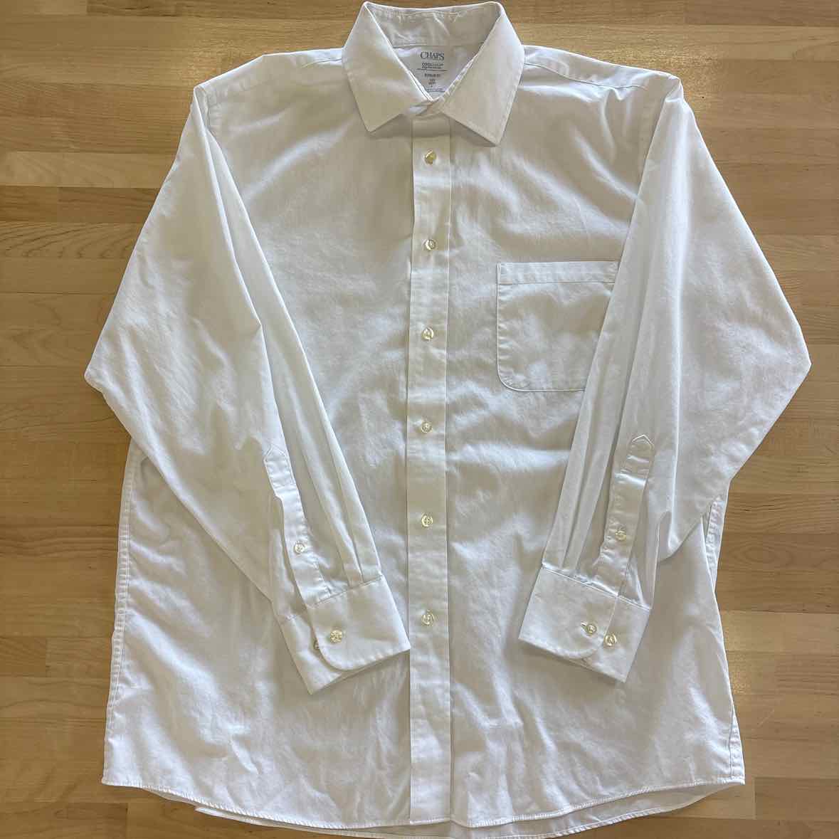 Chaps Men's Size L White MENS Button Down Shirt