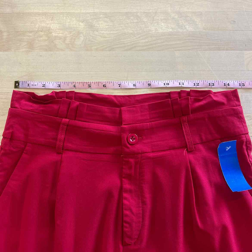 Red Leaf Size L Red New Pants