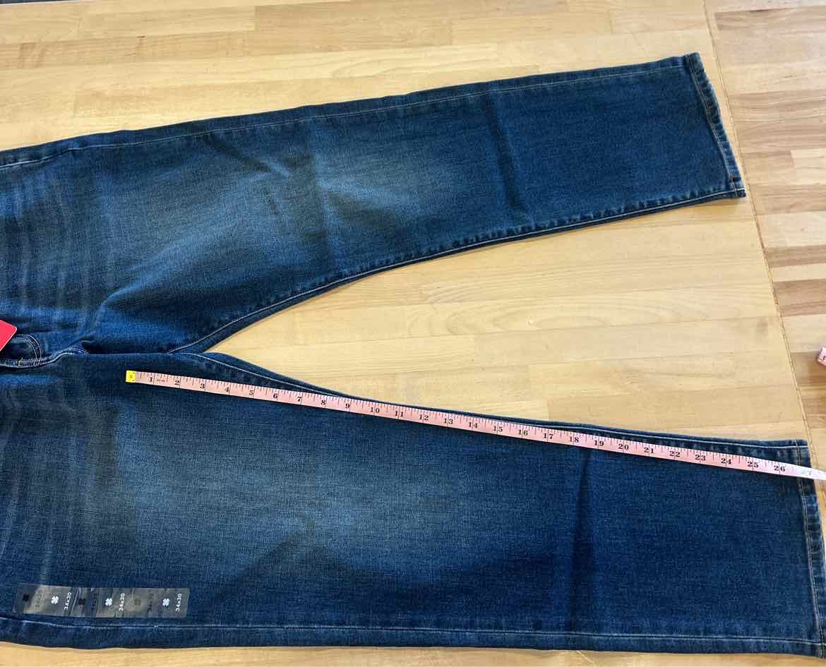 Lucky Brand Size 34x30 410 Athletic Straight Blue MENS Jeans NWT