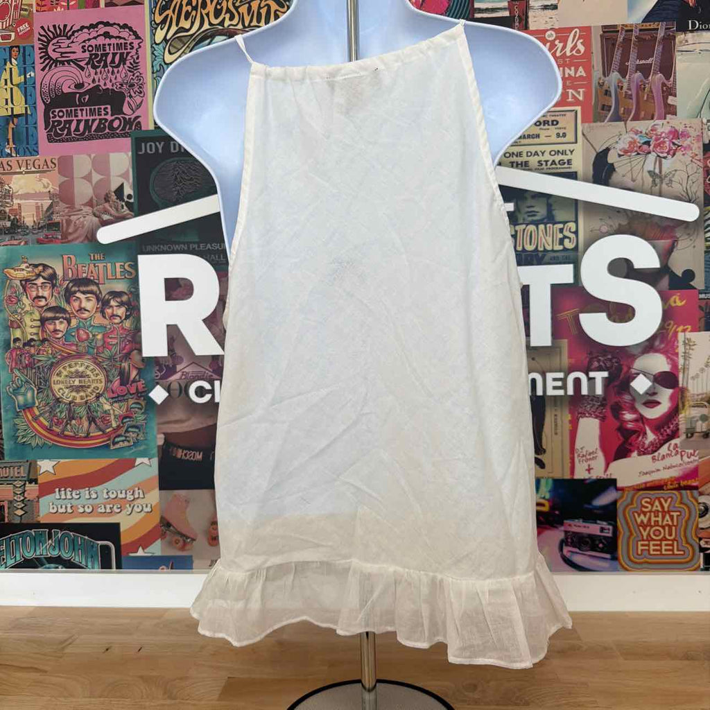 BCX Size L Cotton Eyelet Tank Top
