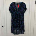 Disney Size 1 Blue & Aqua Print Preloved Blouse SS