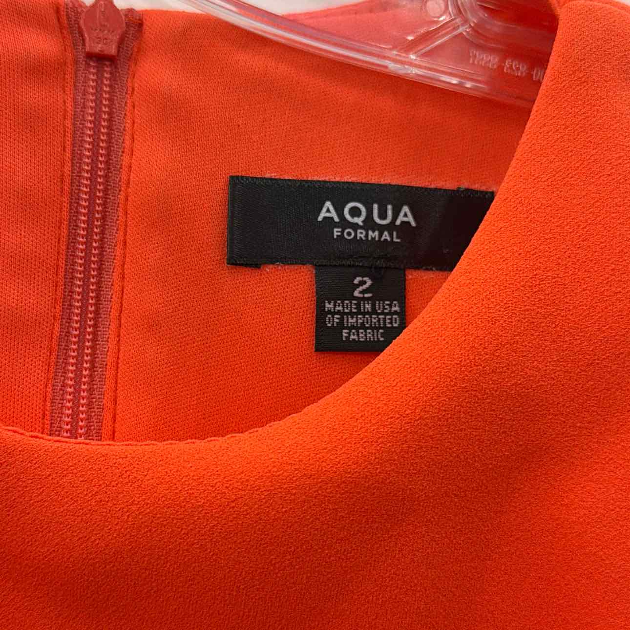 Aqua Betsy & Adam Size 2 Orange Halter Cut-Out Cocktail and Party Dress NWT
