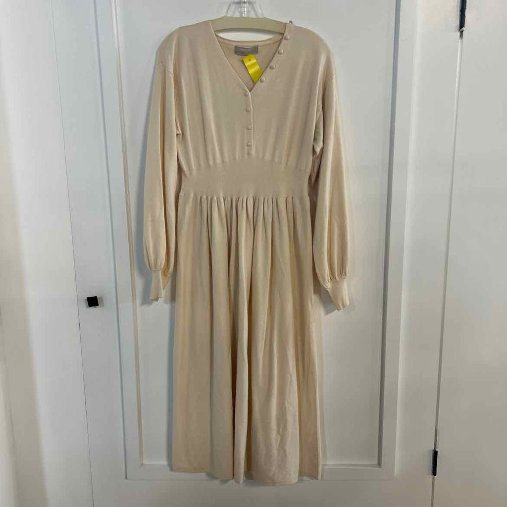 hobemty Size L Off White Preloved Dress