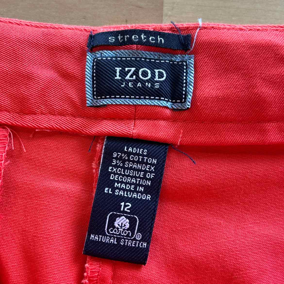 Izod Women Size 12 Orange Preloved Shorts