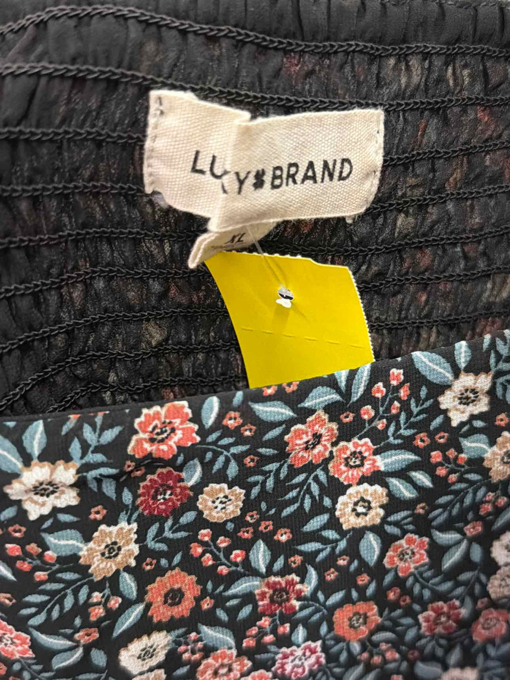 Lucky Brand Size XL Black Dress