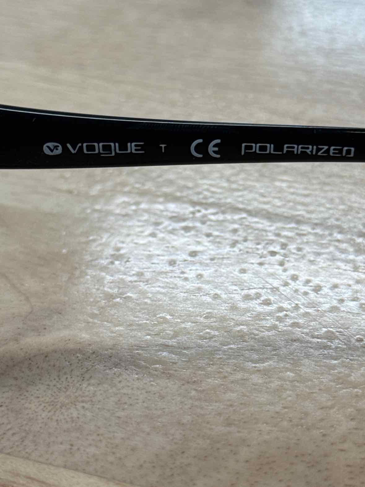 Vogue Black Polorized Sunglasses