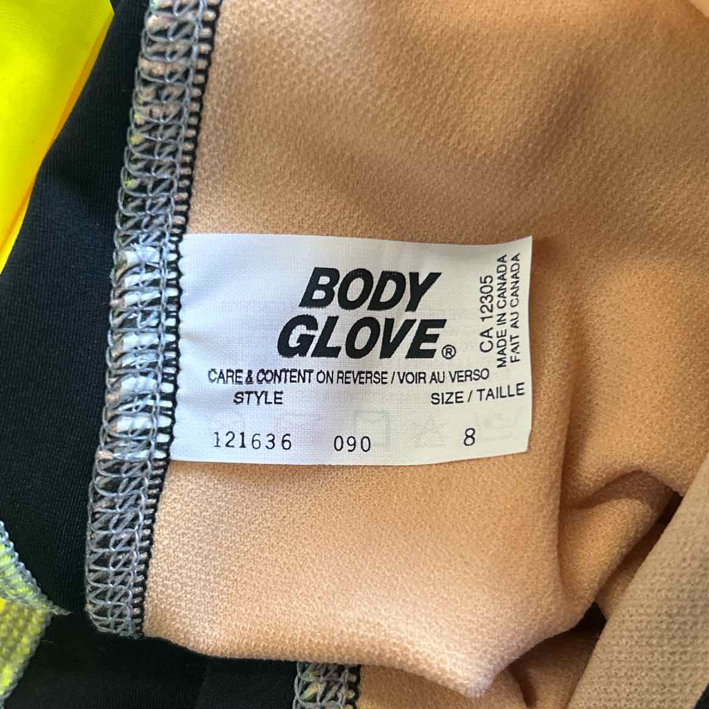 BodyGlove Size 8 Yellow & Black New Swimsuit