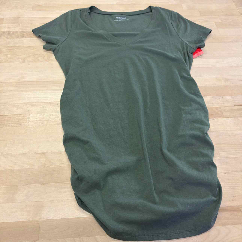 Motherhood Maternity V-Neck Side Ruched Maternity Tee