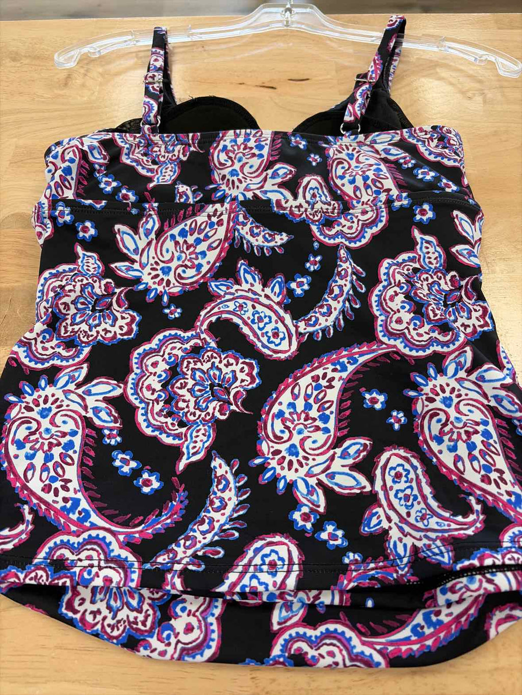 Swim Solutions Size 8 Black Print New Swimsuit Bottom/Top
