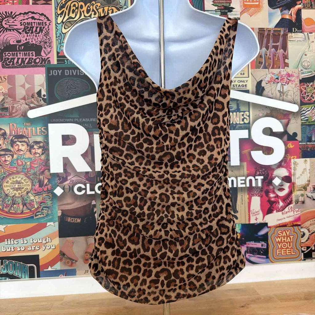 Anne Klein Size XXS Printed Drape Tank