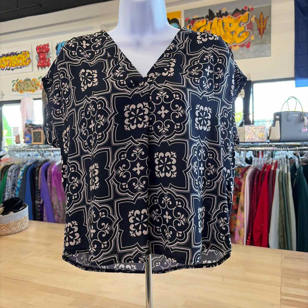 Ann Taylor Size S Navy Blouse