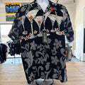 Ferugini Men Short Sleeve Polyester Card, Dice & Slots Gambling Shirt Size Xl