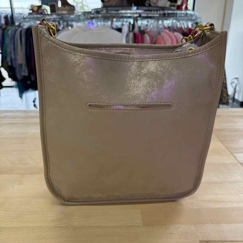 Style & Co Whipstitch Medium Crossbody - Mtl Gold