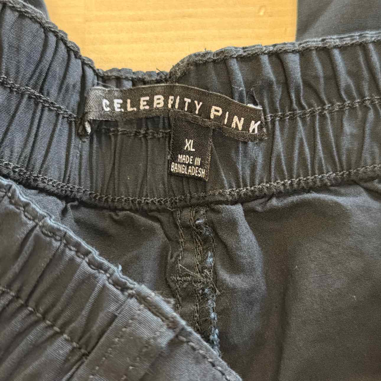 Celebrity Pink Juniors' Camo-Print Drawcord-Hem Parachute Pants