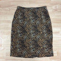 Joan Leslie Size 14 Brown & Black Silk Preloved Skirt