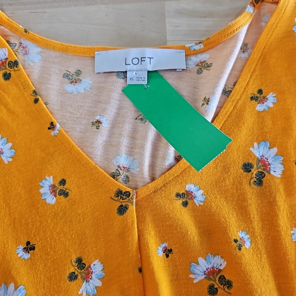 Loft Size XS Orange Blouse