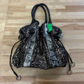 gg...ing Black/Silver Studs Preloved Handbag