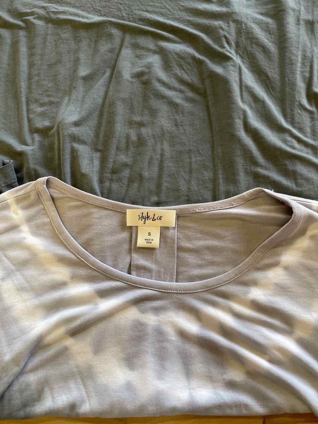 Style & Co. Size S Gray Long Sleeve