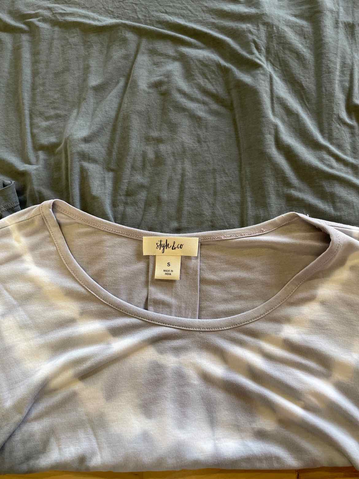 Style & Co. Size S Gray Long Sleeve