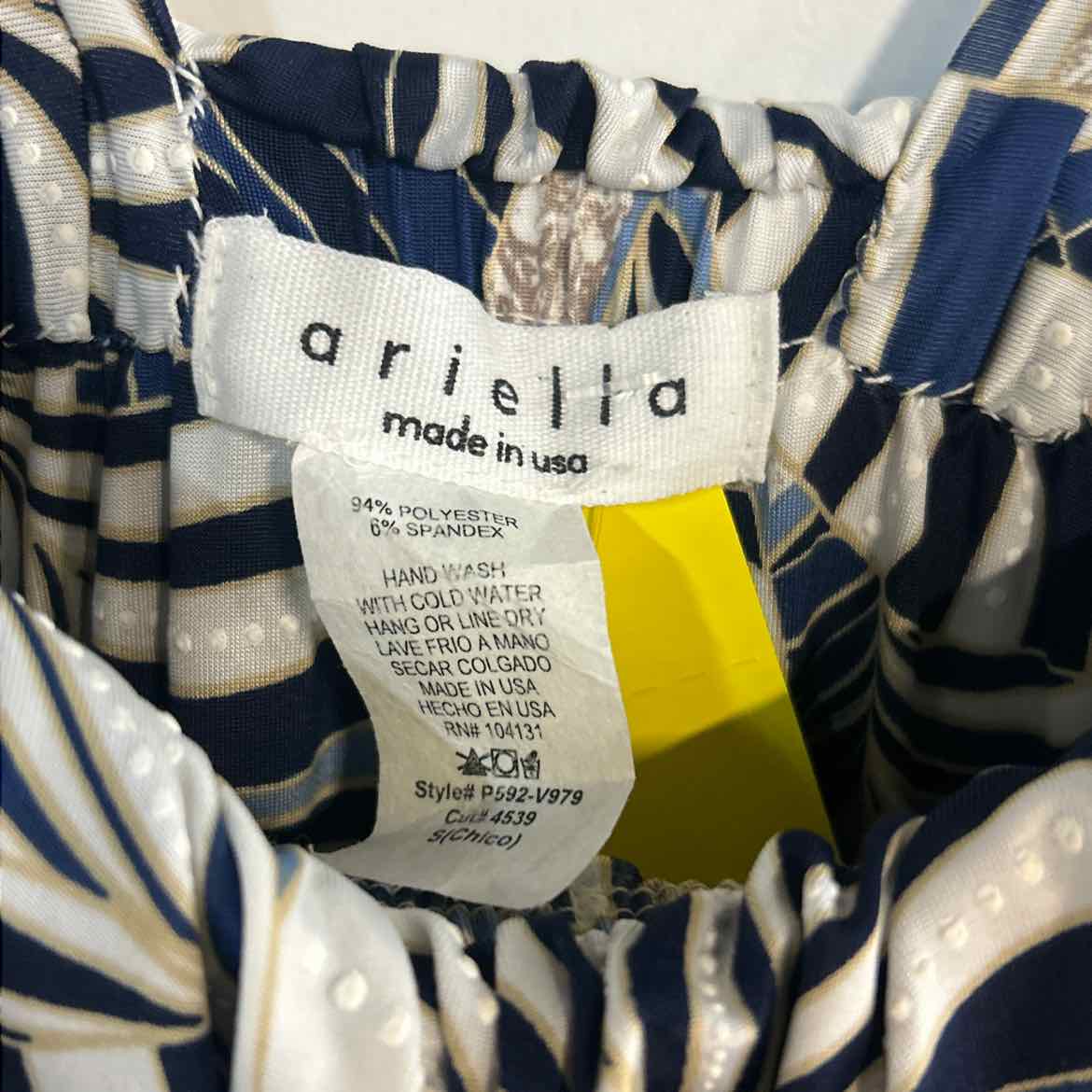 Ariella Size S Black White Blue Preloved Romper