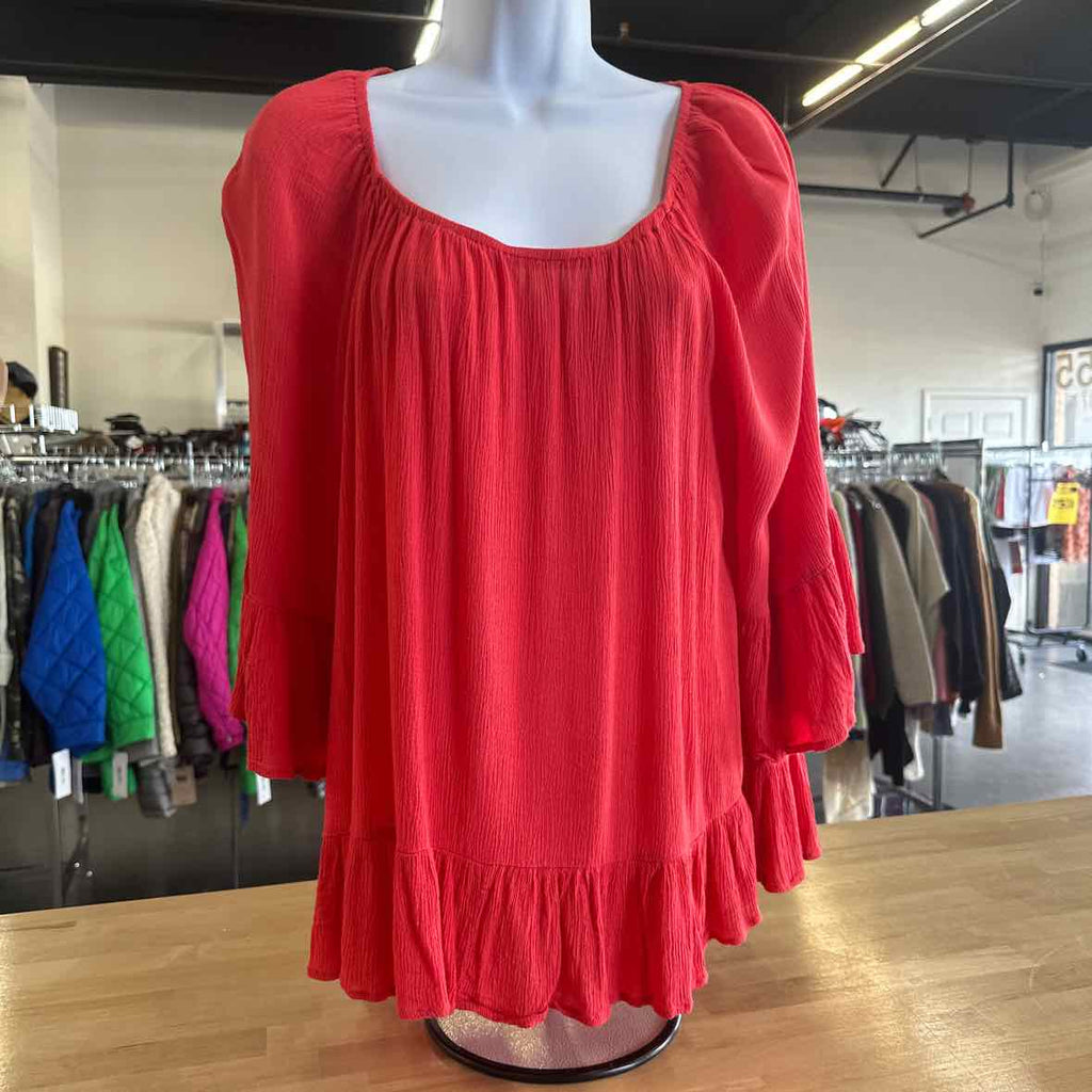 Style & Co. Size S Red Blouse