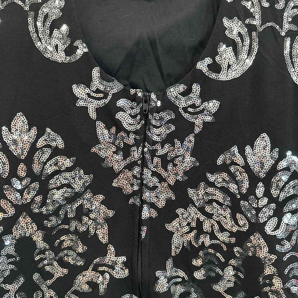 B Darlin Size 5/6 Black & Silver Dress