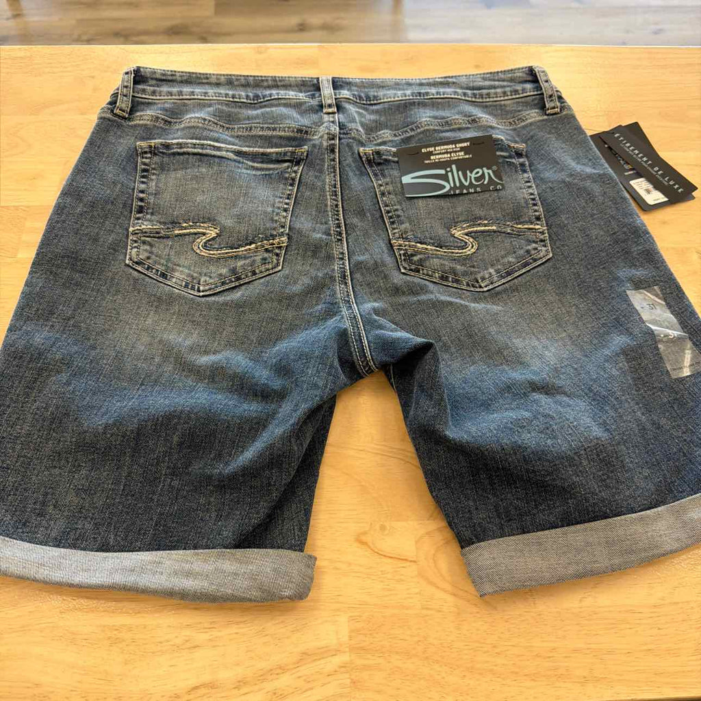 Silver Jean Co. Women Size 9 Blue New Shorts