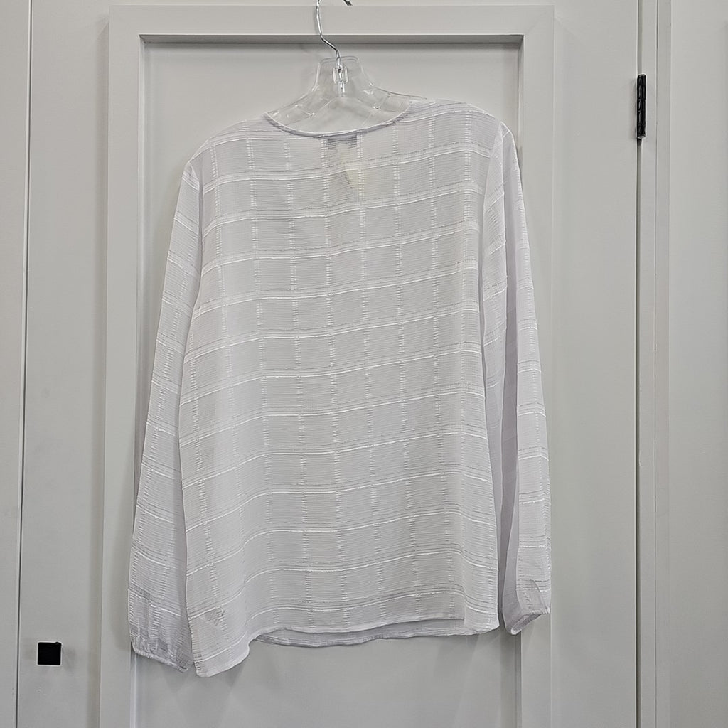 Counterparts Size L White Blouse