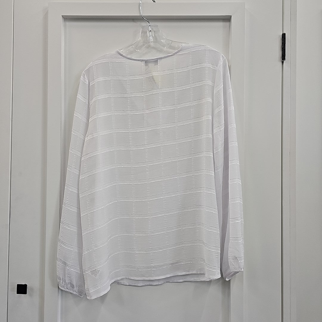 Counterparts Size L White Blouse